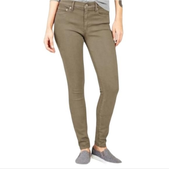 Jeans Gap 1969 True Skinny High Rise Green Denim Size 26 R WOMEN'S WOMAN'S - Picture 1 of 9